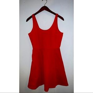 Divided Red Dress